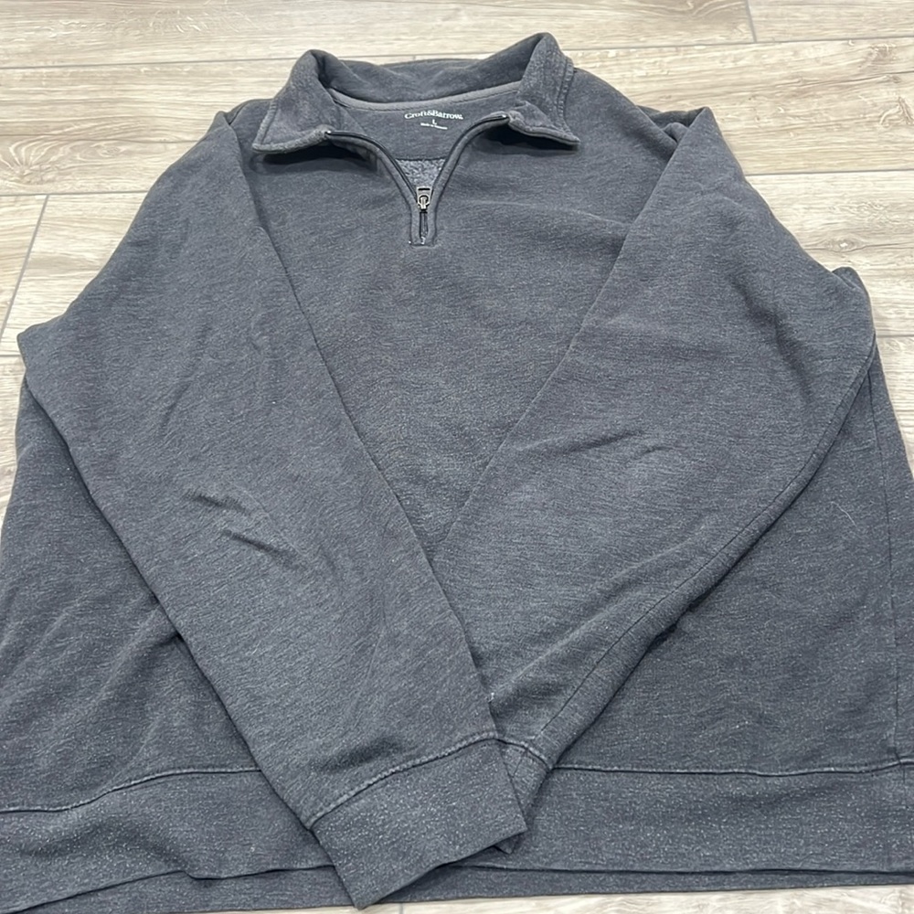 1/4 sip collared sweatshirt